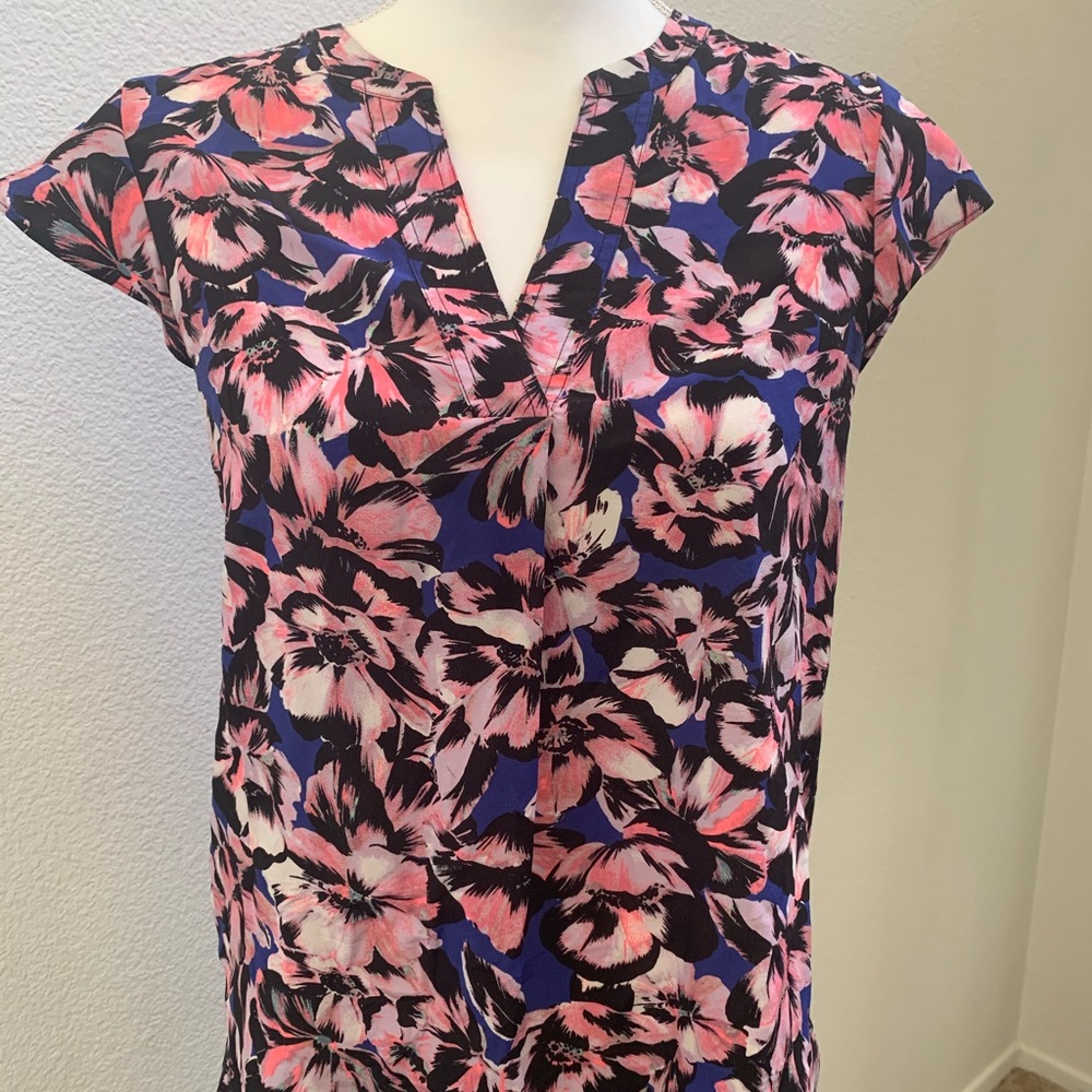 J CREW Silk Top Floral 4